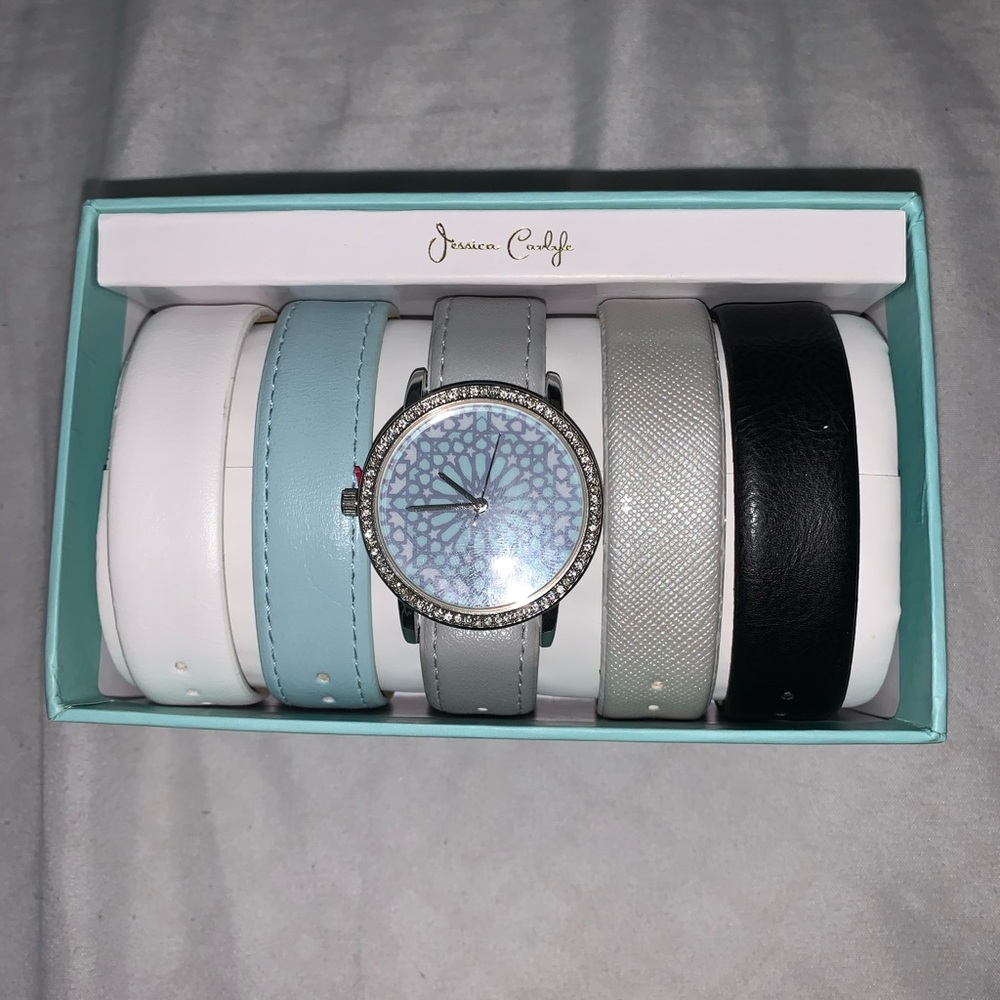 Watch and 5 interchangeable wristbands
